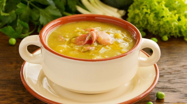 Гороховый суп с копчеными крылышками 🍲 – 5 рецептов приготовления - «Рецепты»