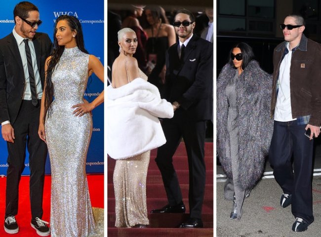Короли Лос-Анджелеса: самые эпатажные и стильные выходы Ким Кардашьян и Пита Дэвидсона, которые горячо обсуждались в Сети - «Мода»