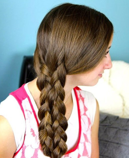 Косы на средние волосы − 7 красивых вариантов женских причесок с фото - «Мода и красота»