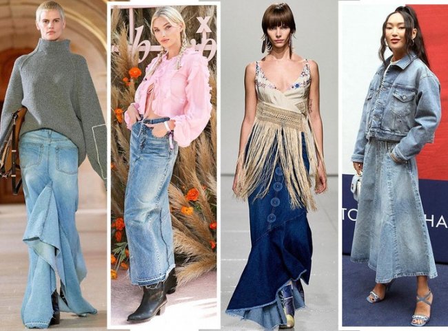 Как выглядит самая модная джинсовая юбка сезона: 5 сочетаний, на которых помешались все модницы мира - «Мода»