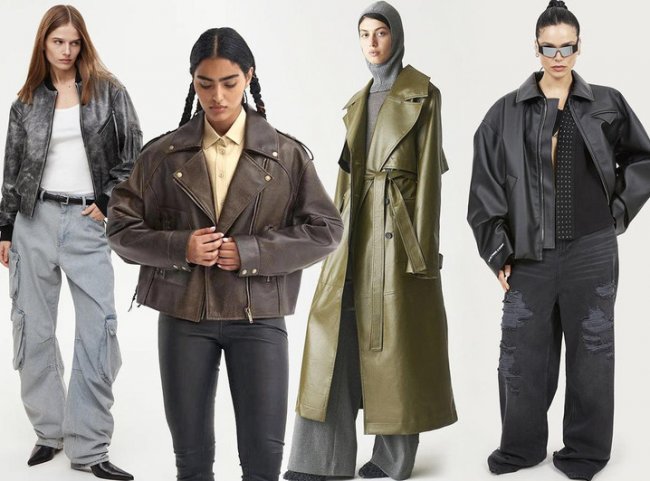 База гардероба: самые модные кожаные куртки на осень 2023 - «Мода»